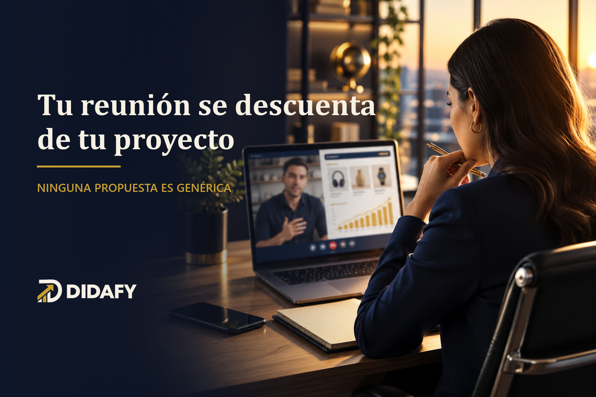 Tu reunión estratégica se descuenta de tu proyecto. Ninguna propuesta es genérica